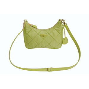 Prada Re Edition Nylon yellow green bag